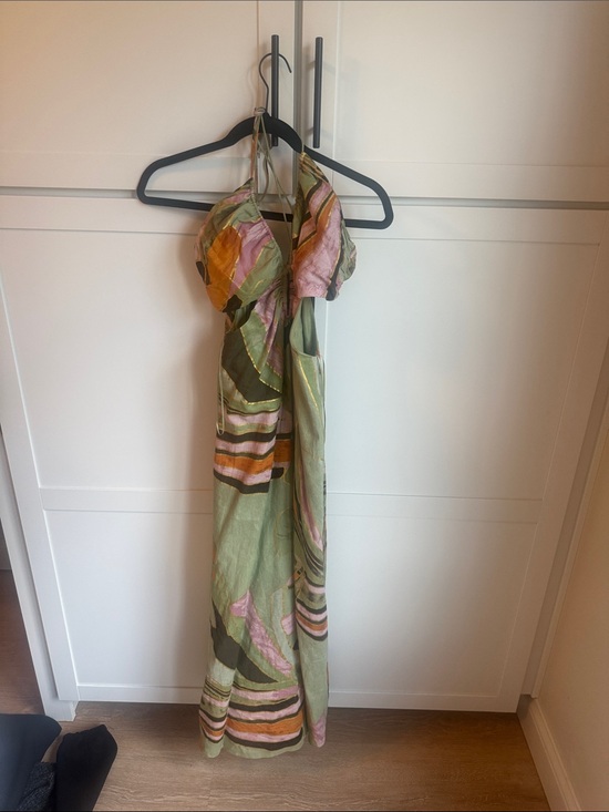 Banana Republic Dresses & Skirts - Banana Republic Green Multi-Color Halter Maxi Dress